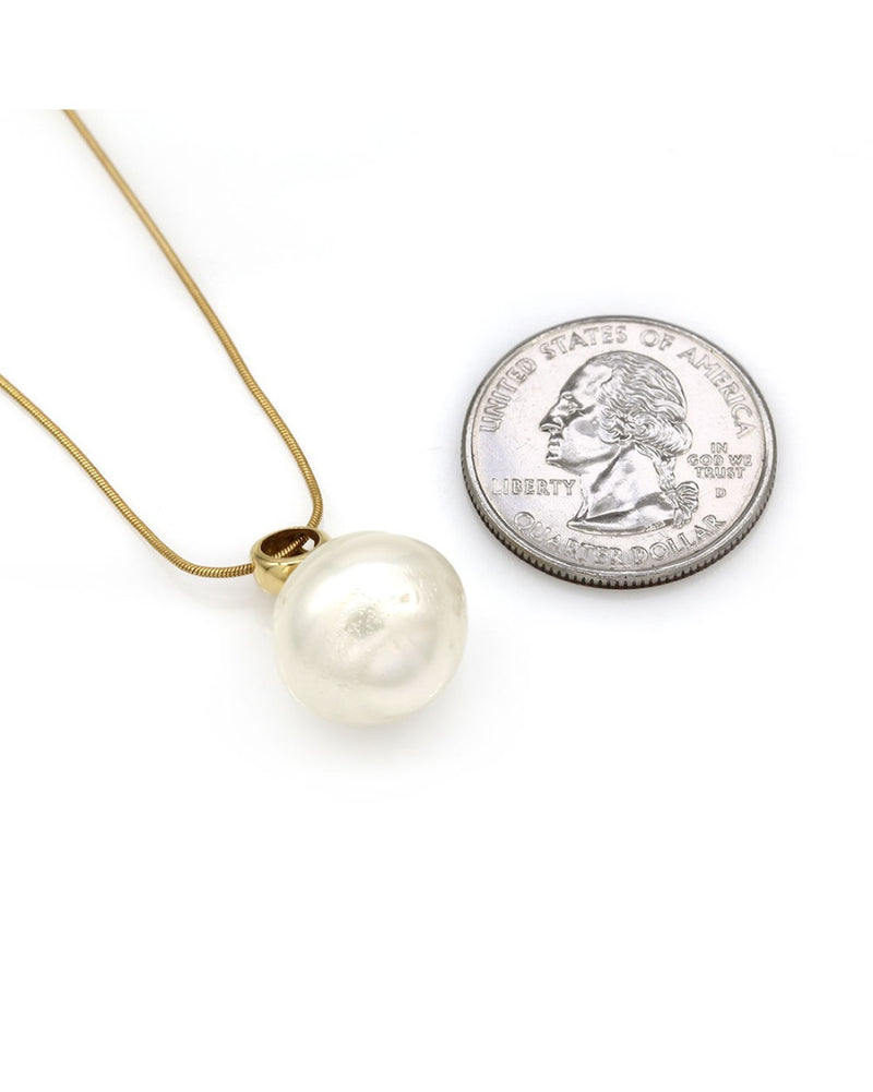 South Sea Pearl and Diamond Necklace in Gold