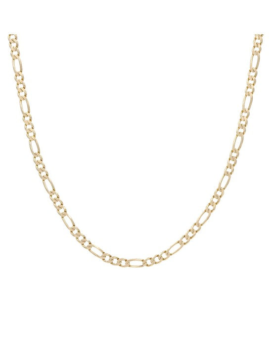 Figaro Chain Necklace in Gold