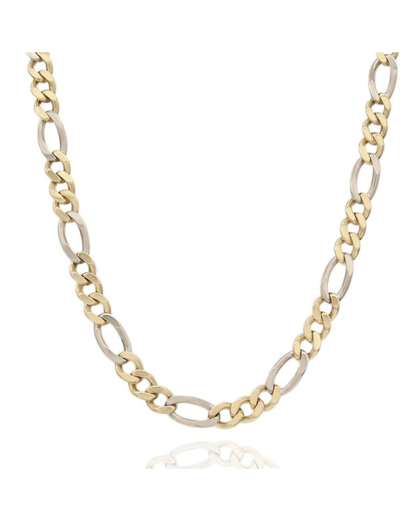 Figaro Chain Necklace in Gold