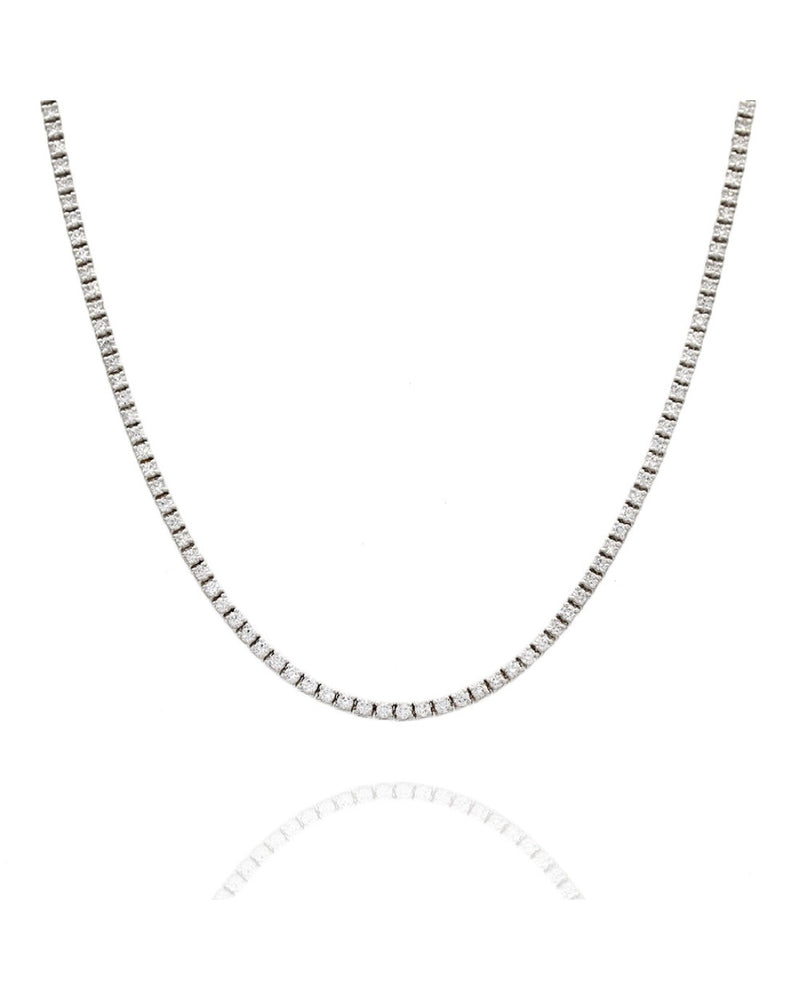 Norman Covan Diamond Inline Necklace in Gold