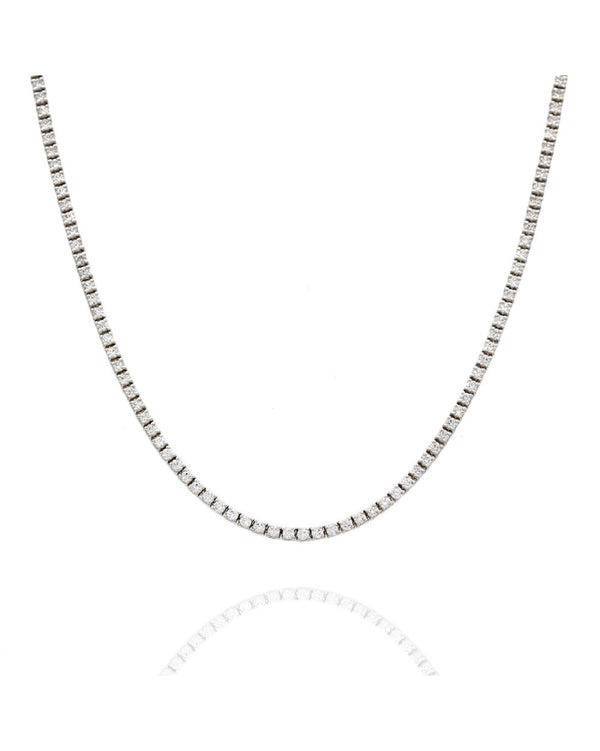 Norman Covan Diamond Inline Necklace in Gold