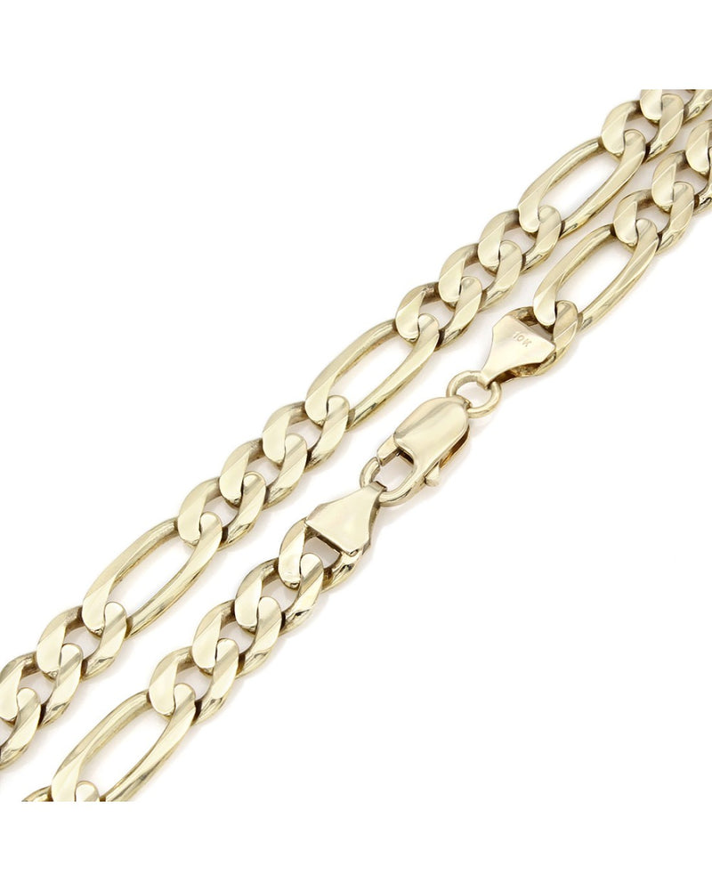 10KY Figaro Chain Necklace 20 In