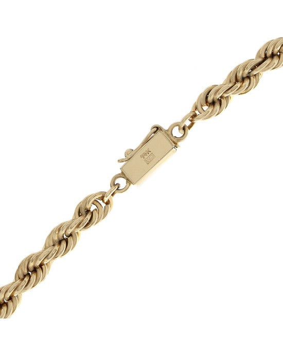 14K Lariat Style Rope Drop Necklace