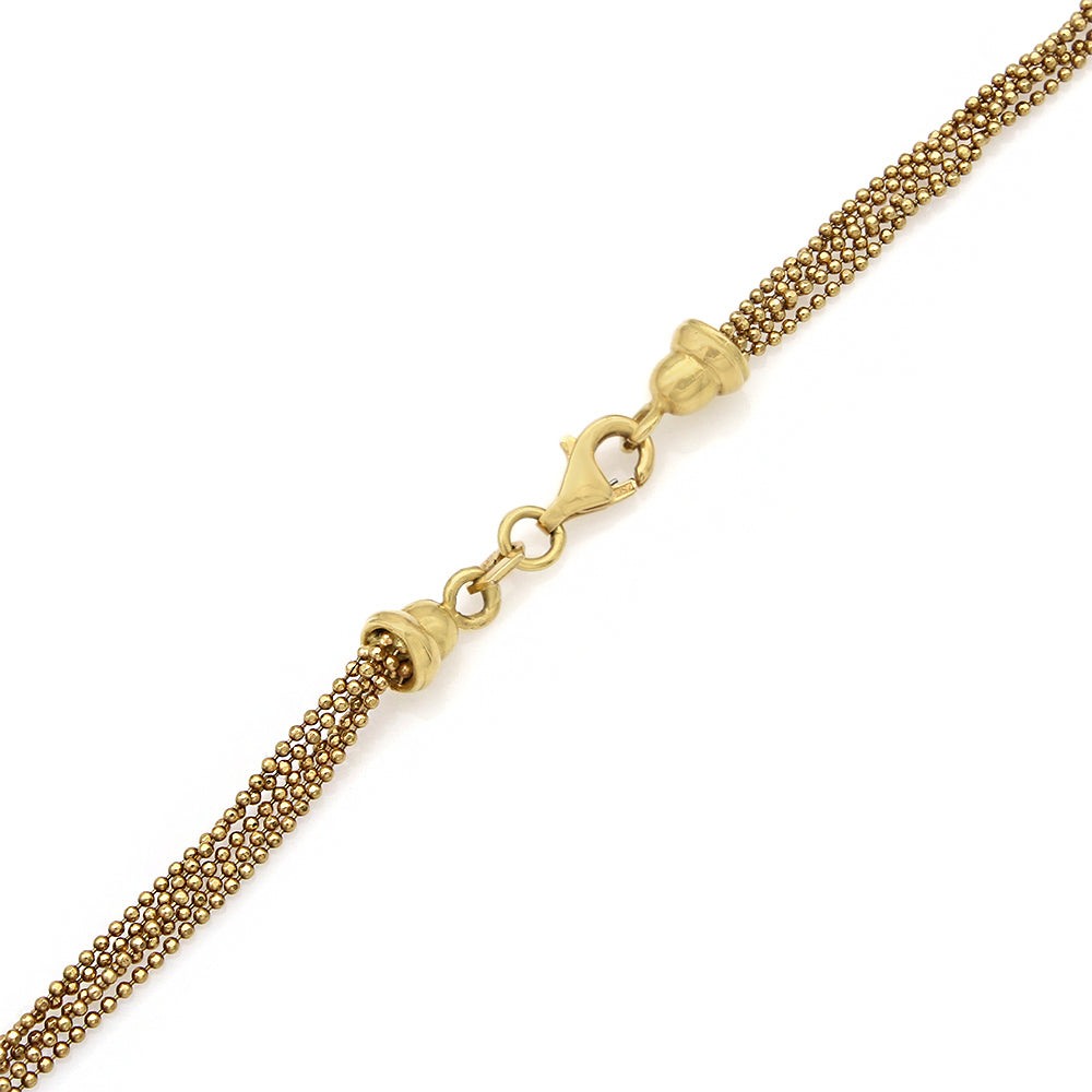 18KY Diamond Capped South Sea Pearl Necklace