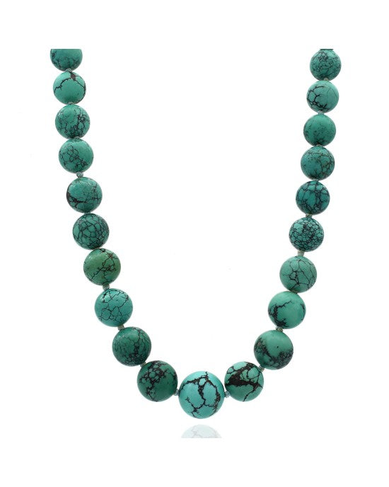 Chinese Turquoise Bead Necklace