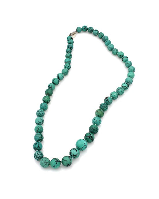 Chinese Turquoise Bead Necklace