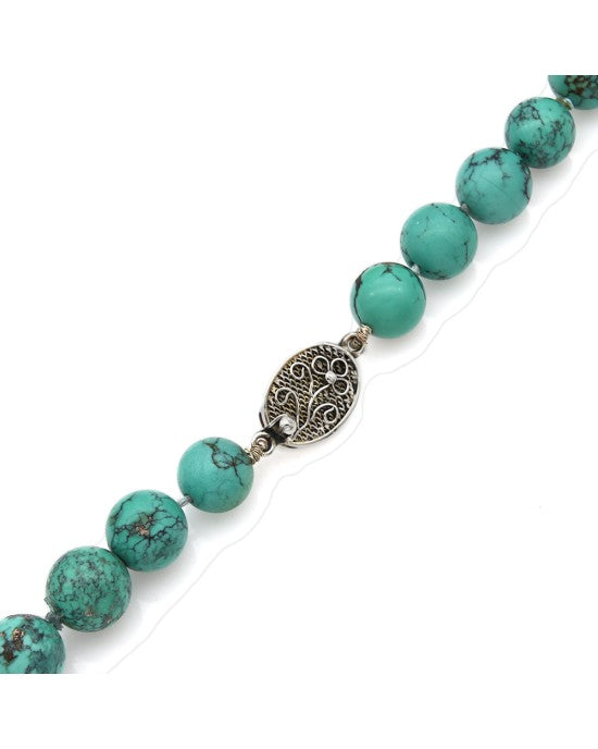 Chinese Turquoise Bead Necklace