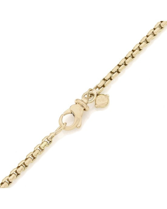 David Yurman Box Chain Pearl Station Necklace