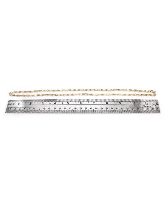 Square Mariner Link Chain Necklace