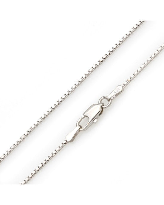 Diamond Double Heart Drop Necklace on Box Chain