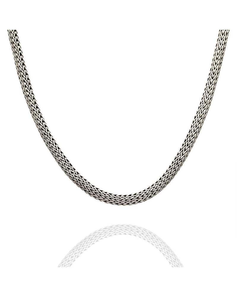 John Hardy Classic Wheat Chain Necklace in Silver