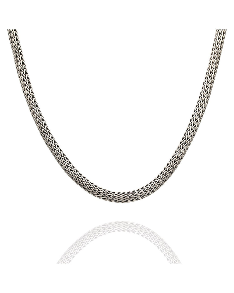 John Hardy Classic Wheat Chain Necklace in Silver