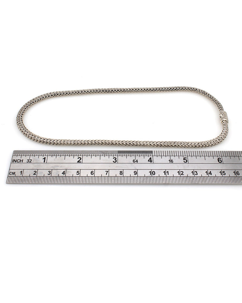 John Hardy Classic Wheat Chain Necklace in Silver