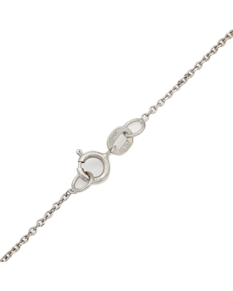 Diamond Horseshow Necklace in 14k White Gold