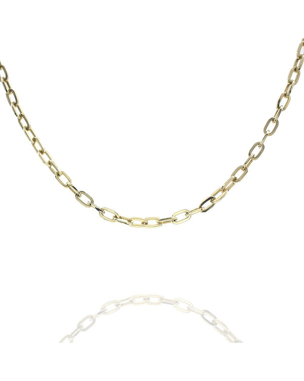 Oval Link Chain in Gold