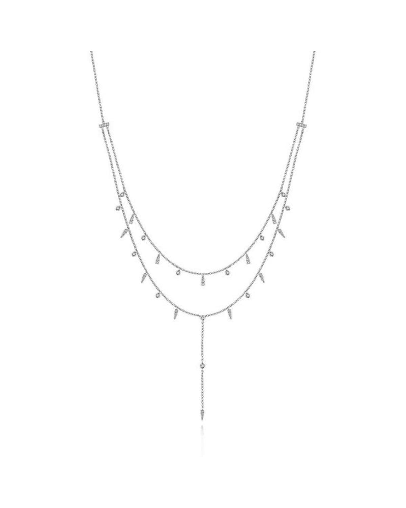 Gabriel & Co. Kaslique Diamond Y Necklace