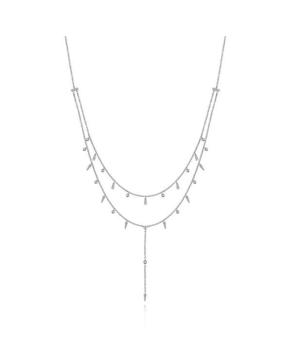 Gabriel & Co. Kaslique Diamond Y Necklace