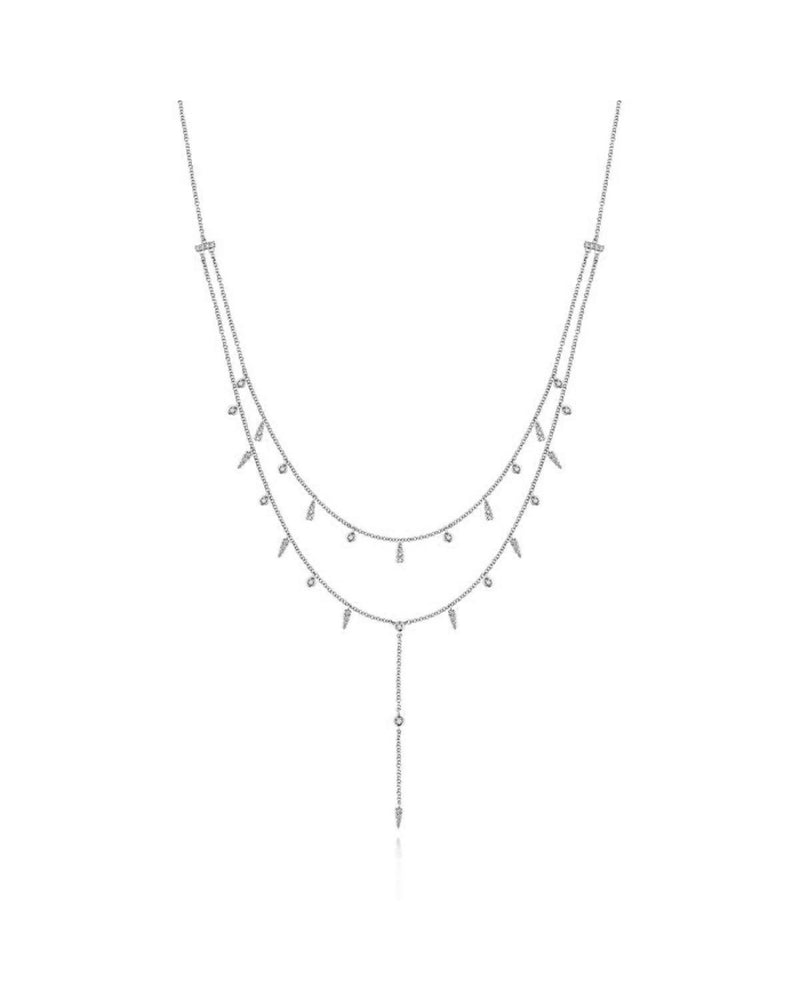 Gabriel & Co. Kaslique Diamond Y Necklace