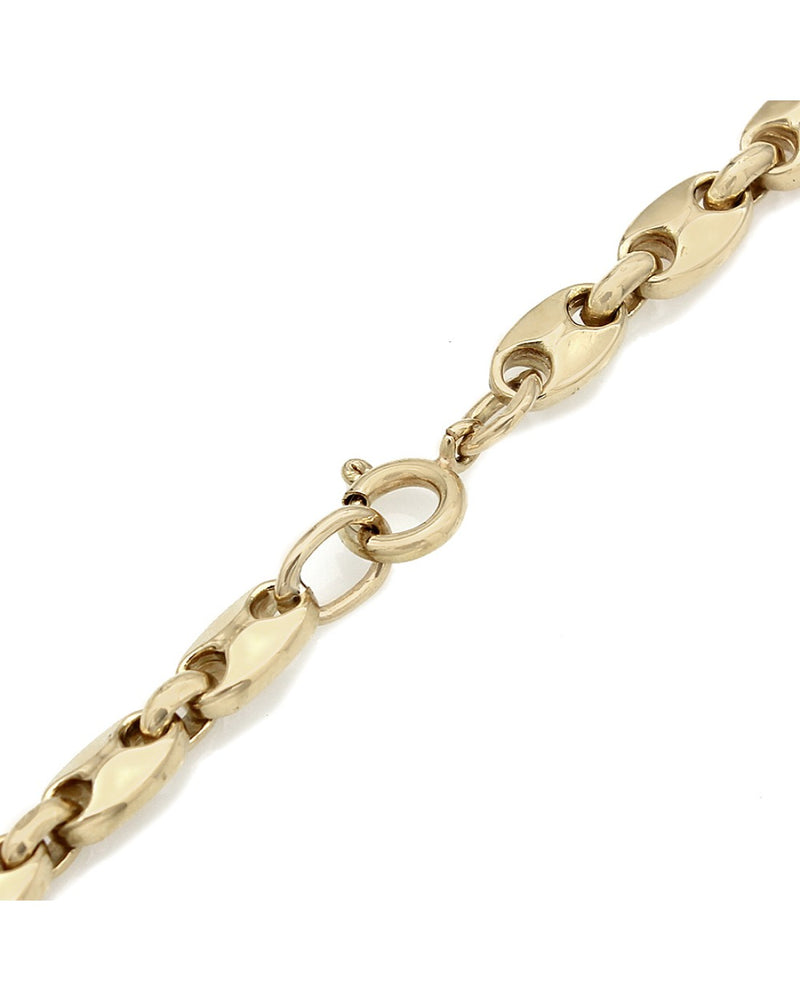 Custom Mariner Link Chain in Gold