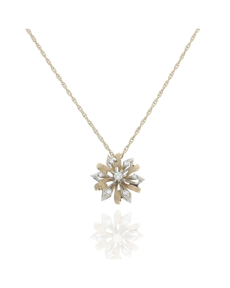 Diamond Bow Drop Necklace