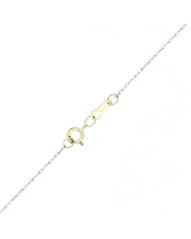 Cream Rose Pearl with Diamond Accent Drop Necklace