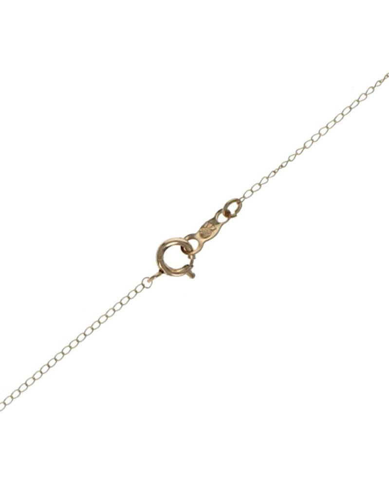 Round Diamond Drop on Cable Chain Necklace