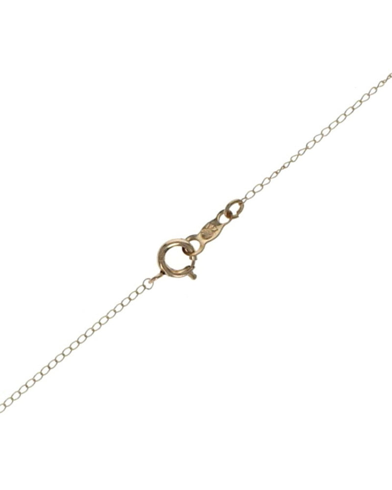 Round Diamond Drop on Cable Chain Necklace