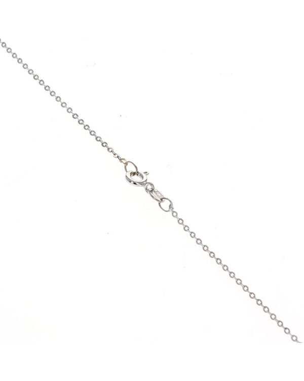 Princess and Baguette Diamond Drop Necklace