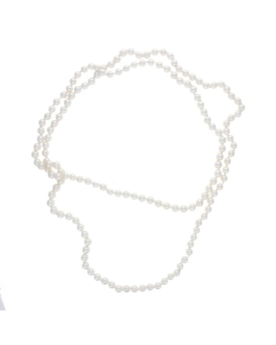 Continuous White Pearl Strand 56in