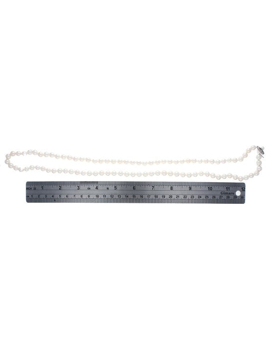 7.5mm Pearl Strand with 10K White Gold Clasp