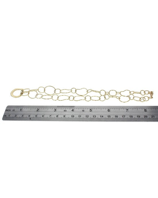 Massimo Irregular Open Circle Link Necklace