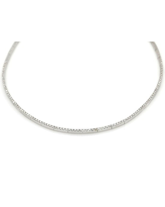 Diamond Bar Link Necklade