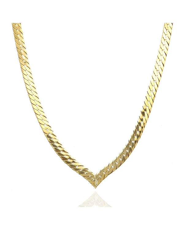 Chevron Herringbone Chain Necklace