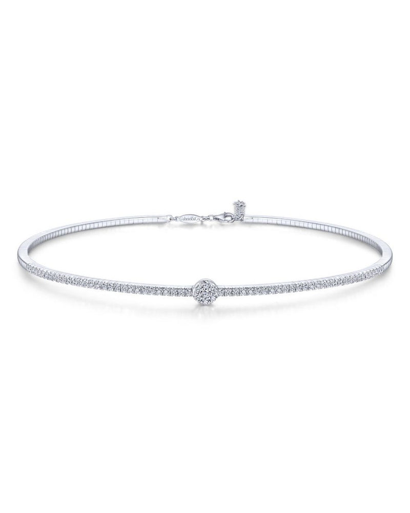 Gabriel & Co. Diamond Choker Necklace