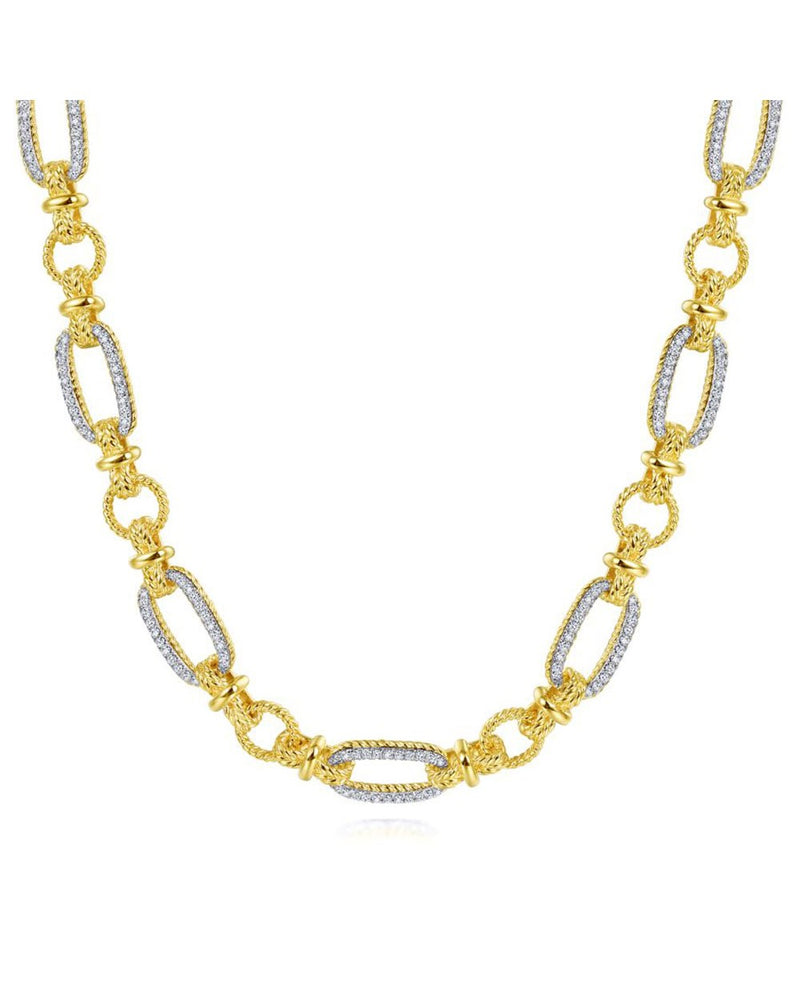 Gabriel & Co. Diamond Rope Link Necklace