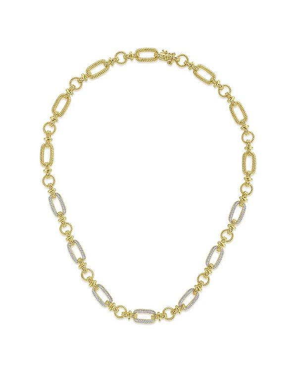 Gabriel & Co. Diamond Rope Link Necklace