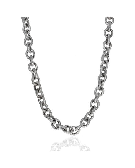 Alwand Vahan Textured Cable Link Necklace