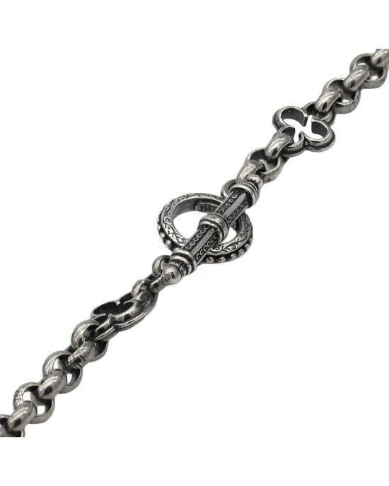 Konstantino 2 Station Clover Link Chain Necklace