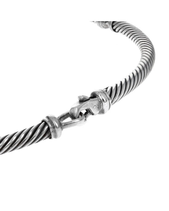 David Yurman Triple X Cable Collar Necklace in Silver and Gold