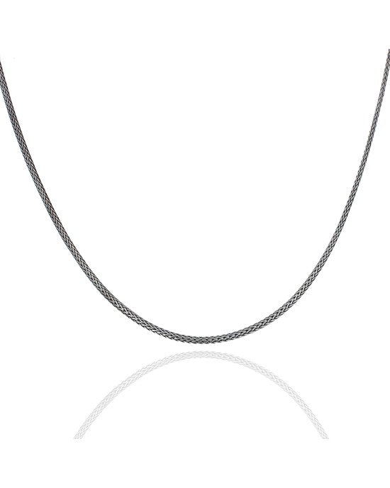 John Hardy Woven Chain Necklace in Silver