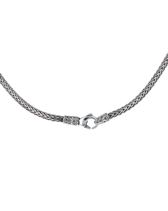 John Hardy Woven Chain Necklace in Silver