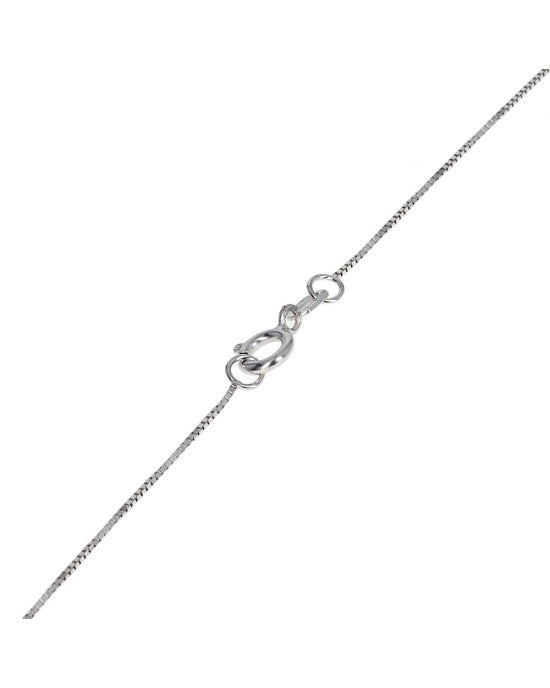 Sapphire and Diamond Circle in Circle Drop Necklace