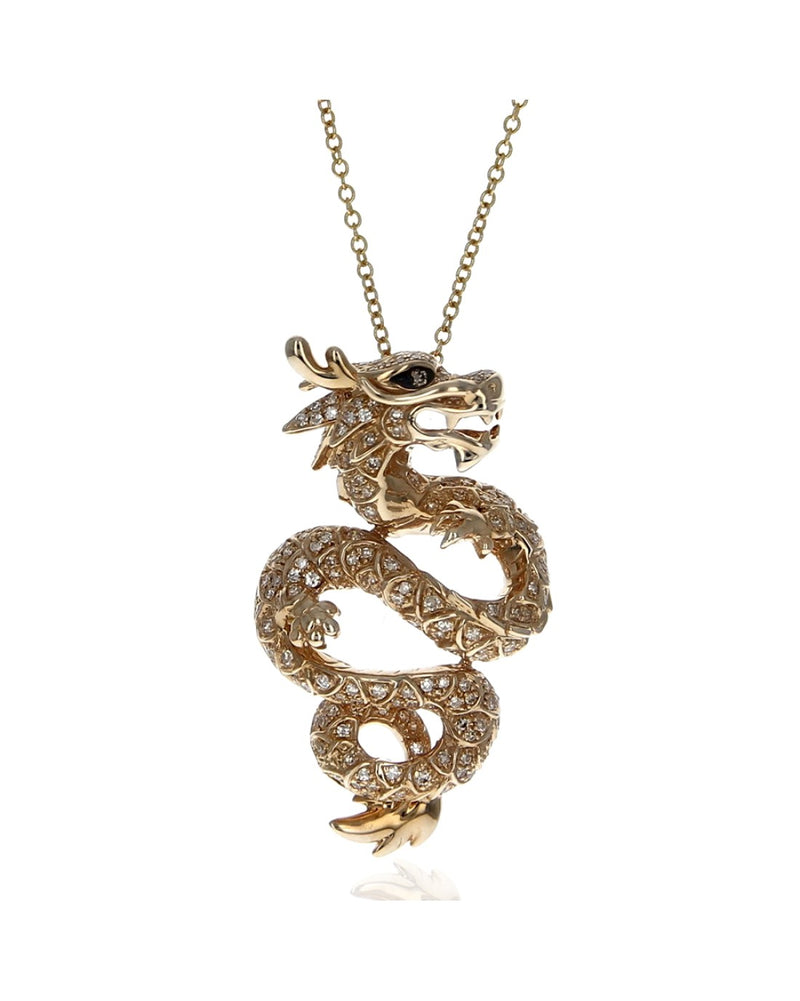 Effy Safari Diamond Dragon Necklace