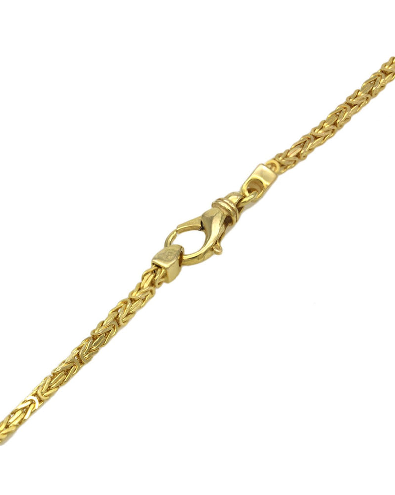 Byzantine Link Chain Necklace in Yellow Gold