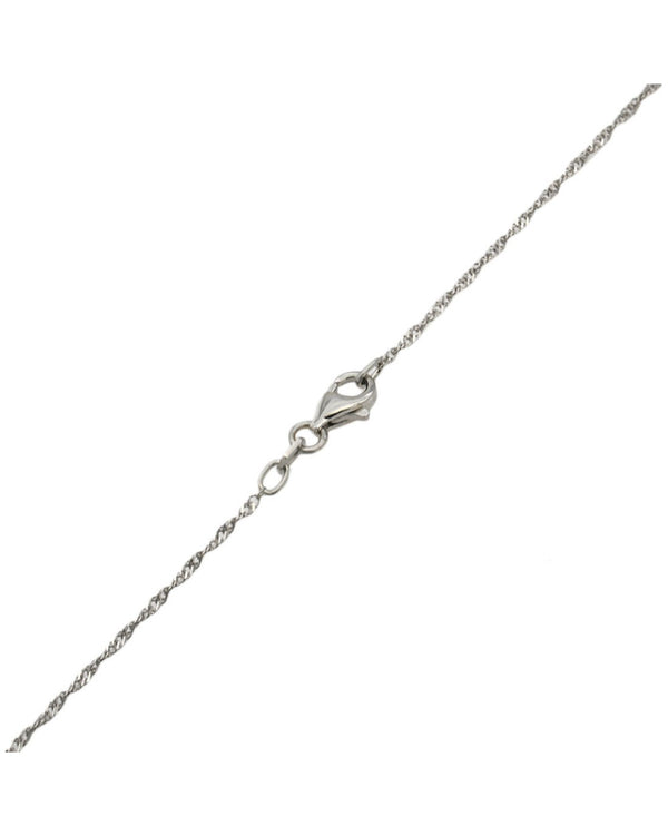 Diamond Cluster Drop on Lace Chain Necklace