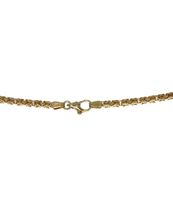 Byzantine Link Chain Necklace in Yellow Gold