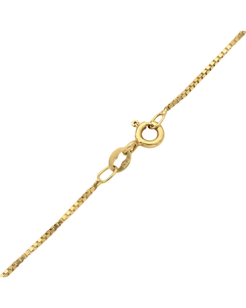 Diamond Open Heart Necklace in Yellow Gold