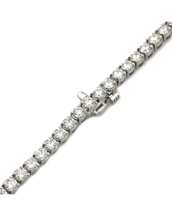 23.43ctw Graduated Diamond Inline Necklace in White Gold