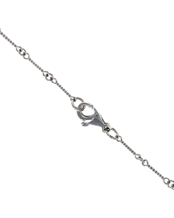 Diamond Past, Present, Future Drop on Twisted Bar Link Necklace