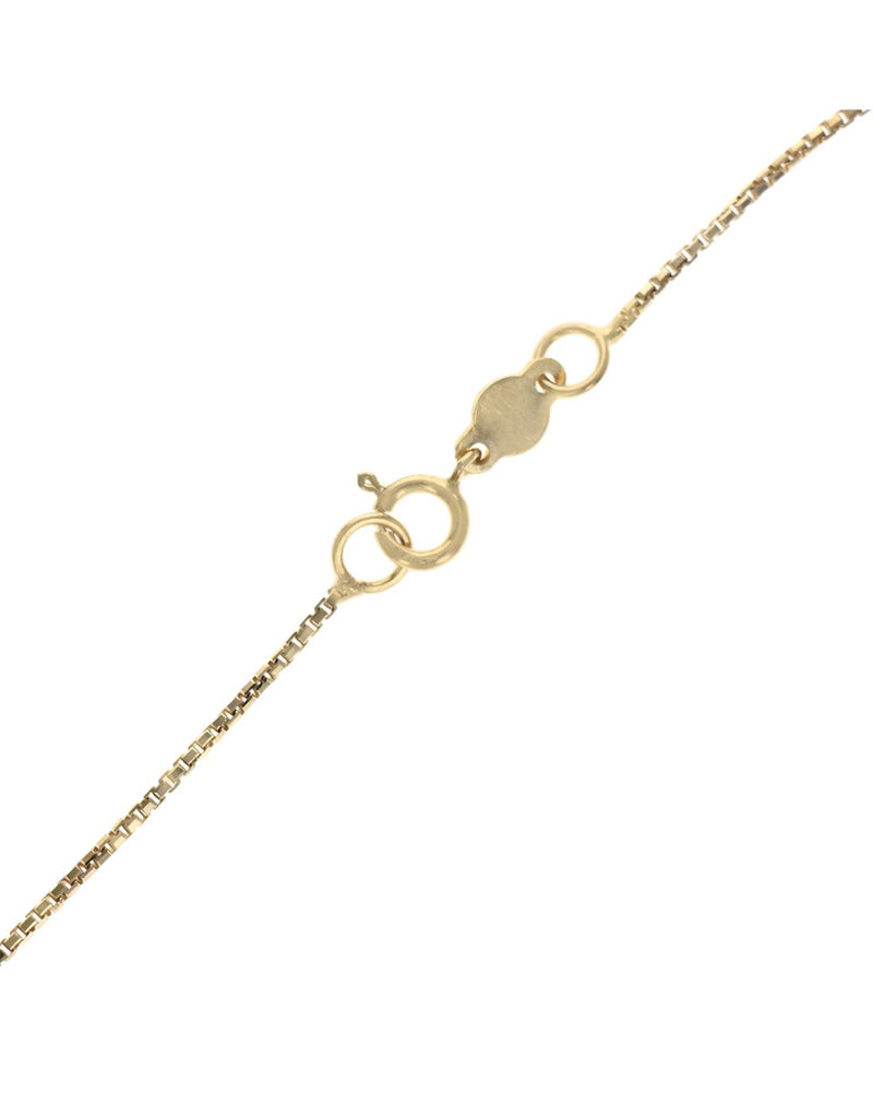 Diamond Open Heart Necklace in Yellow Gold